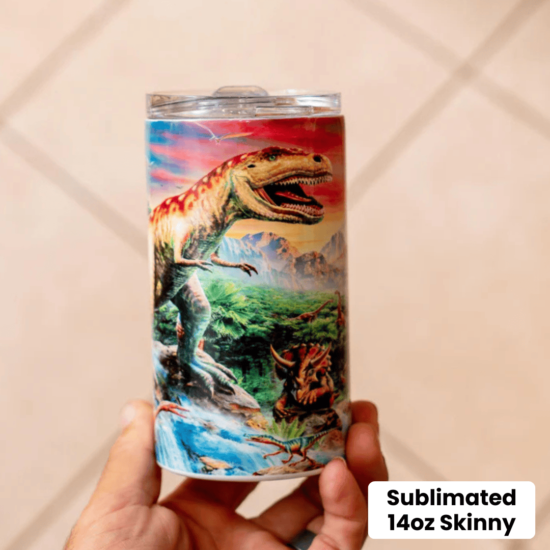14oz Skinny Sublimation Tumbler